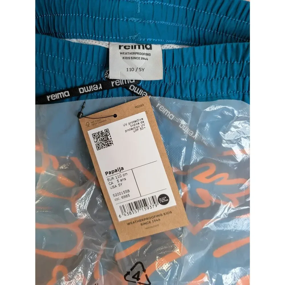 Reima Papaija Kids' UPF 50+ Swim Trunks Navy 5T